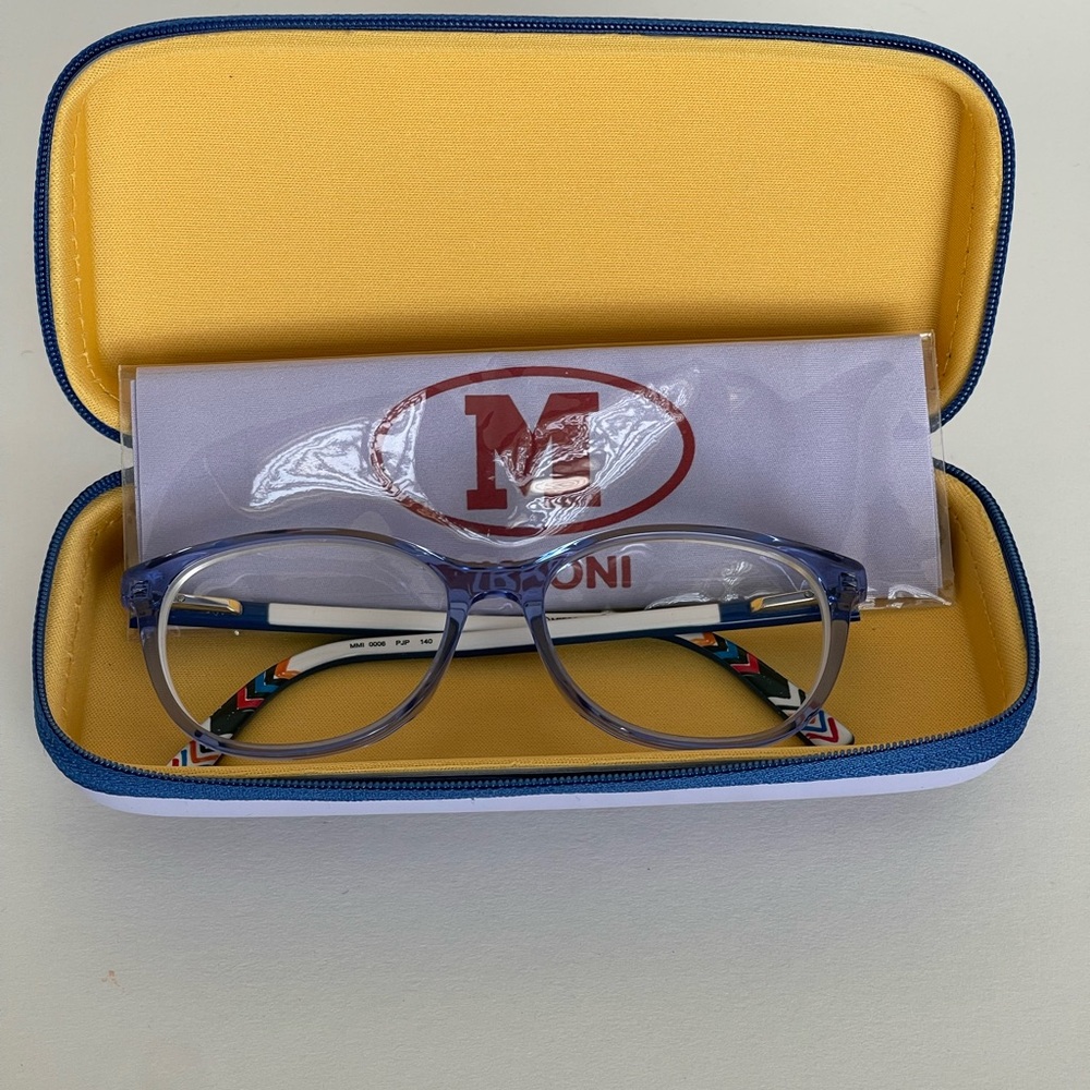 Missoni Blue and Multicolor Women's RX Glasses MMI 0006